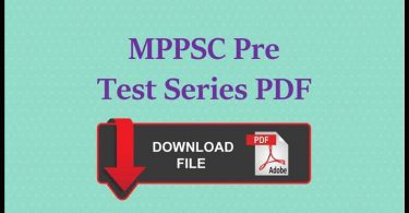 MPPSC Pre Test Series PDF