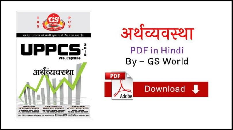 Indian Economy General Knowledge PDF in Hindi by GS World Free Download