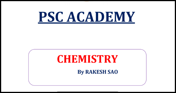 Chemistry General Knowledge Notes PDF By Rakesh Rao in Hindi