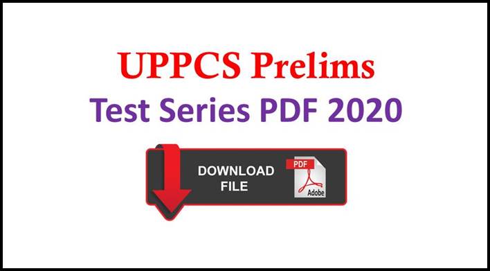 UPPCS Pre Test Series PDF 2020 in Hindi Free Download