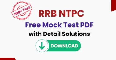 RRB NTPC Mock Test