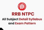 RRB NTPC Syllabus and Exam Pattern