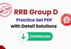 RRB Group D Practice Set PDF